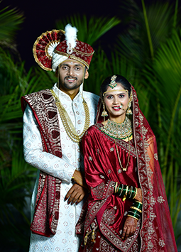 Kalyani and Vishal - Happy couple from Veer Maratha Matrimony Club